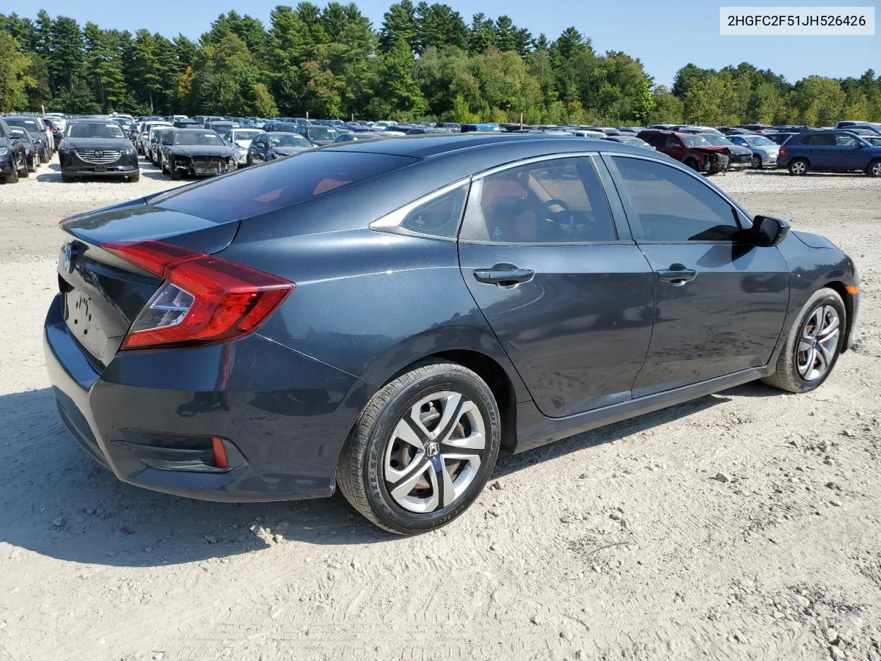 2018 Honda Civic Lx VIN: 2HGFC2F51JH526426 Lot: 71970044