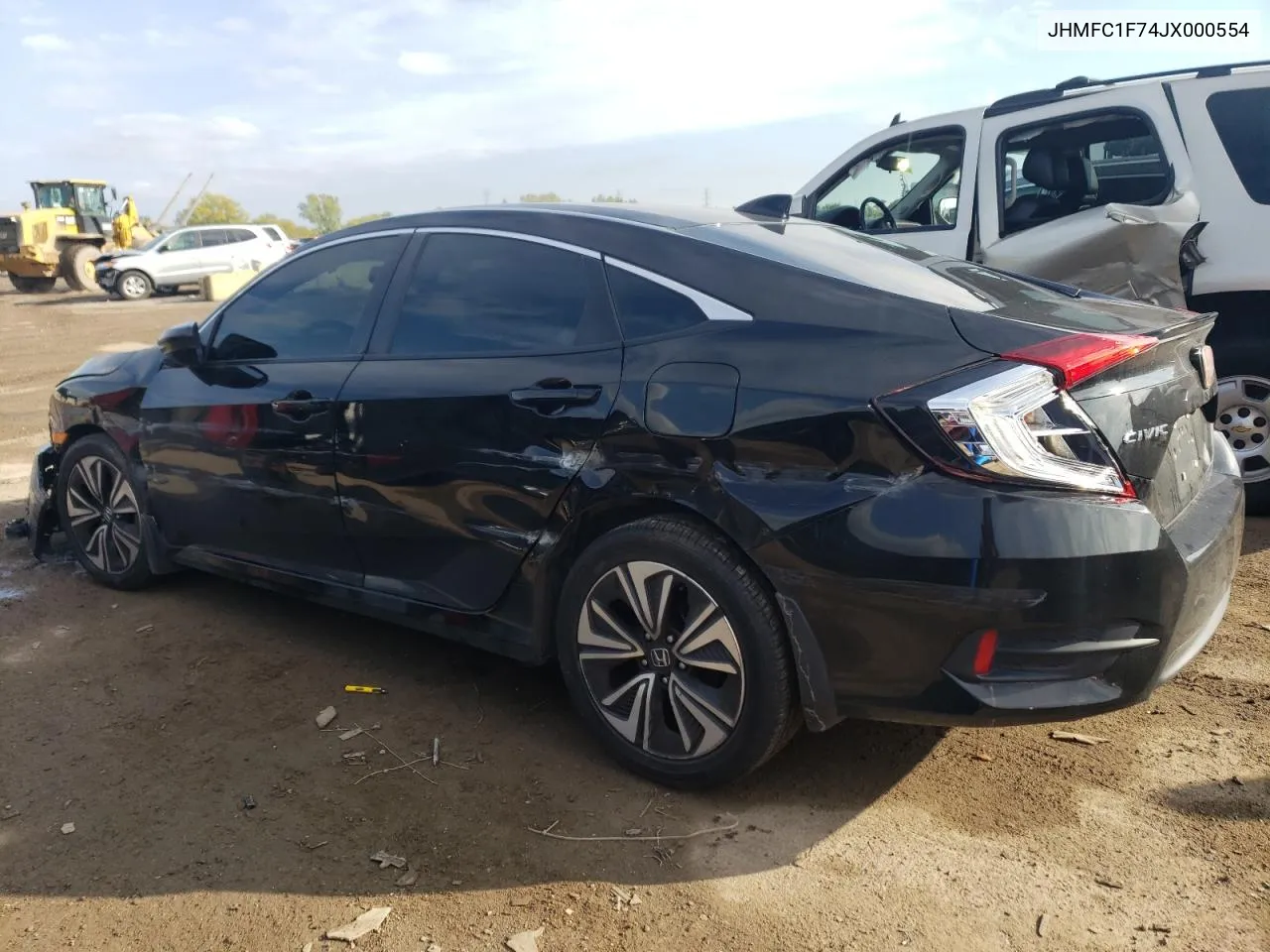 2018 Honda Civic Exl VIN: JHMFC1F74JX000554 Lot: 72040613