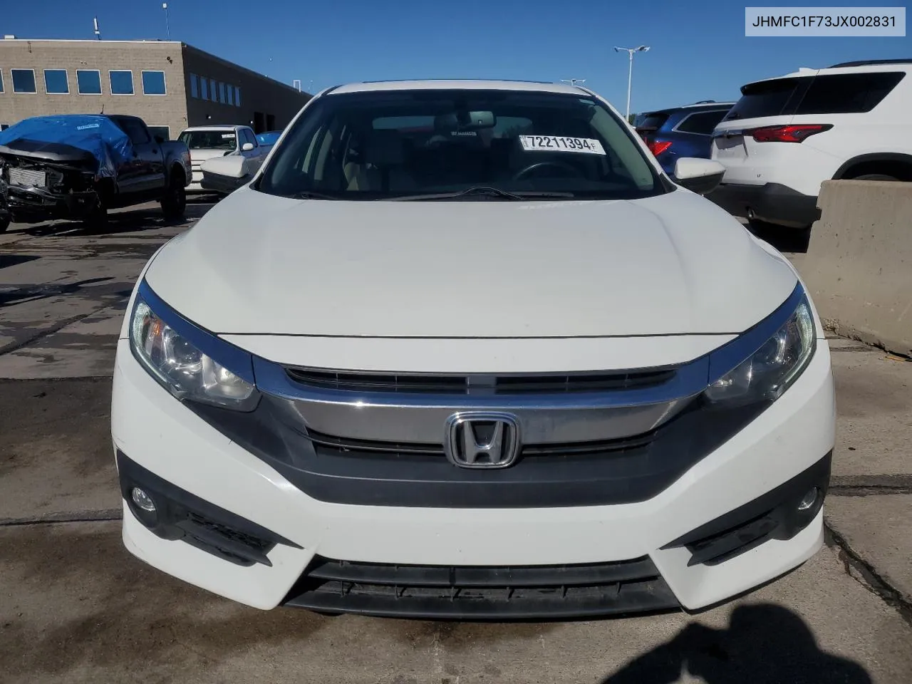 2018 Honda Civic Exl VIN: JHMFC1F73JX002831 Lot: 72211394