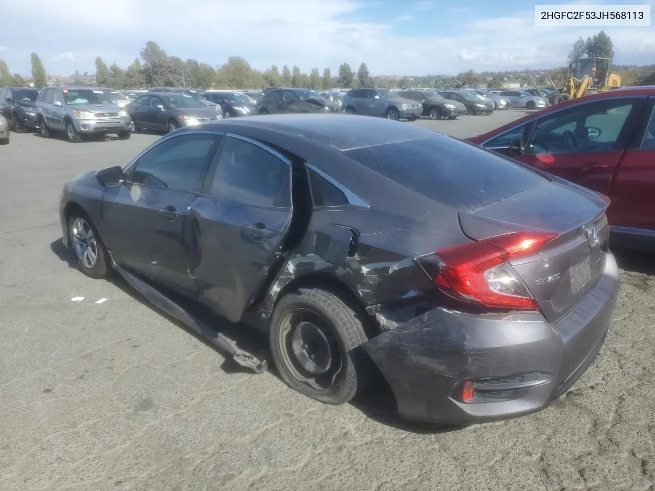 2HGFC2F53JH568113 2018 Honda Civic Lx