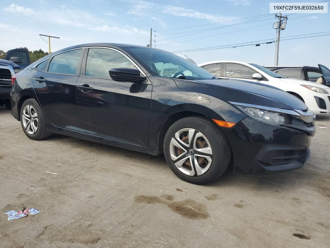 2018 Honda Civic Lx VIN: 19XFC2F59JE032650 Lot: 72378384