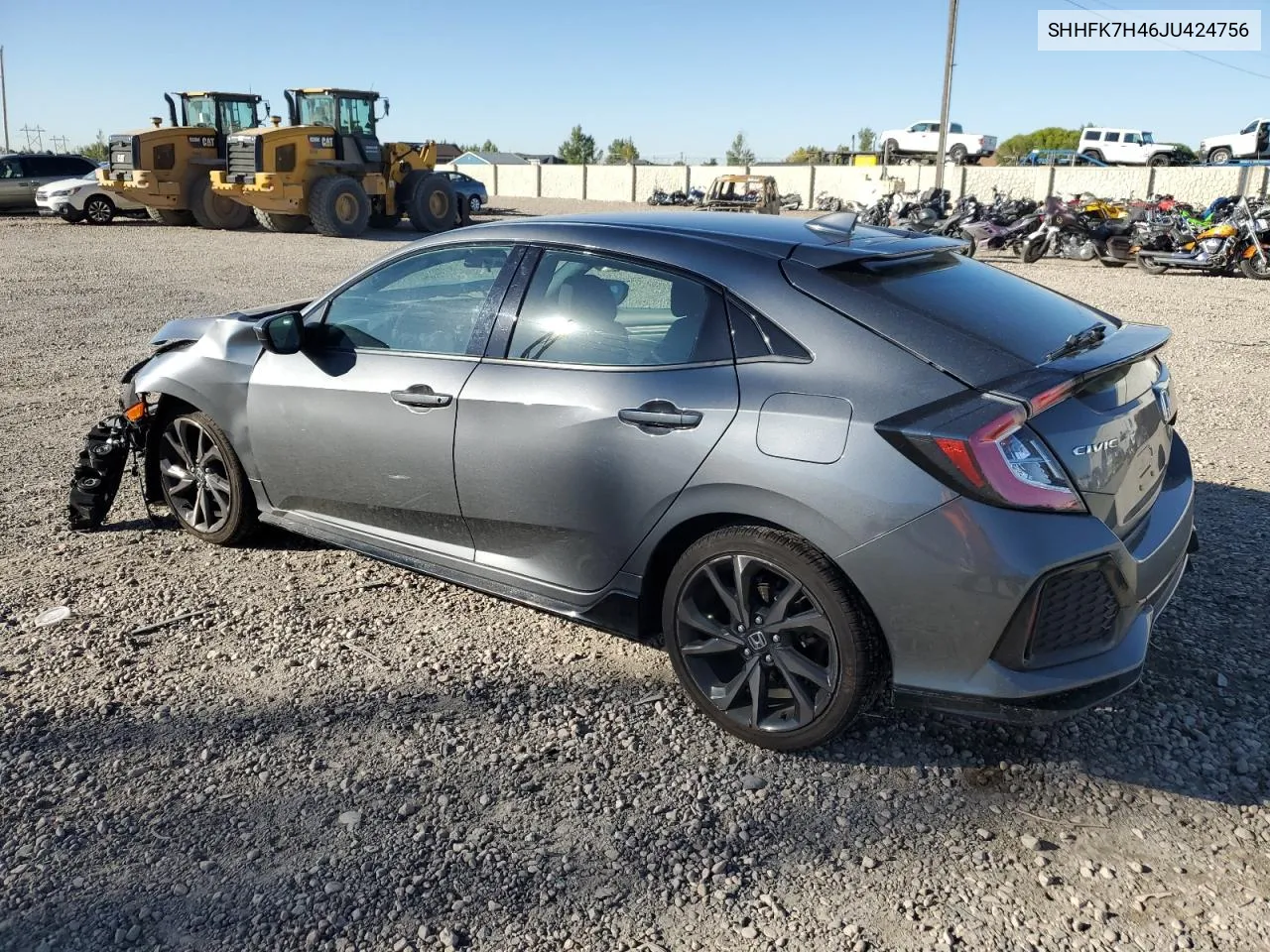 2018 Honda Civic Sport VIN: SHHFK7H46JU424756 Lot: 72401944