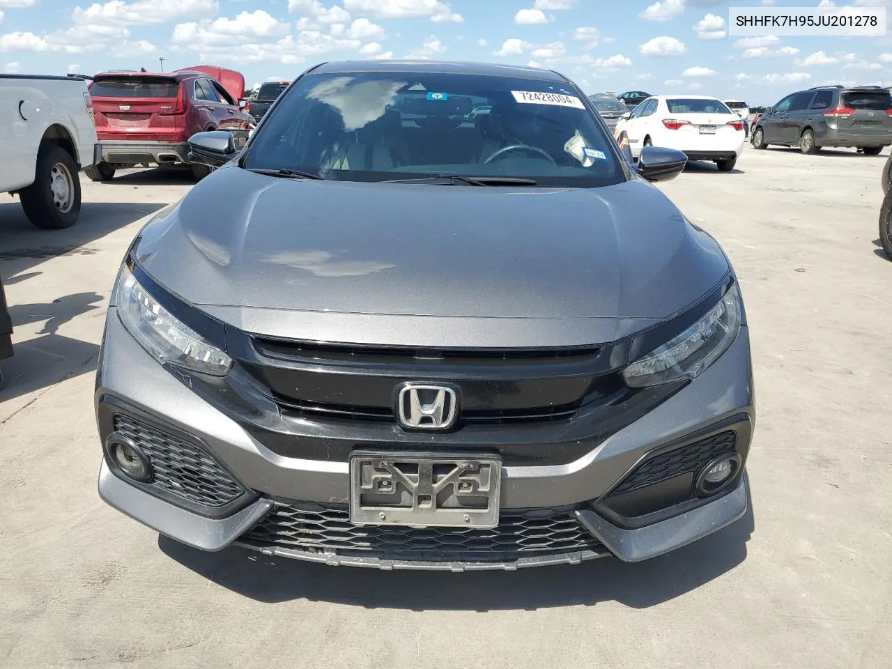 2018 Honda Civic Sport Touring VIN: SHHFK7H95JU201278 Lot: 72428004