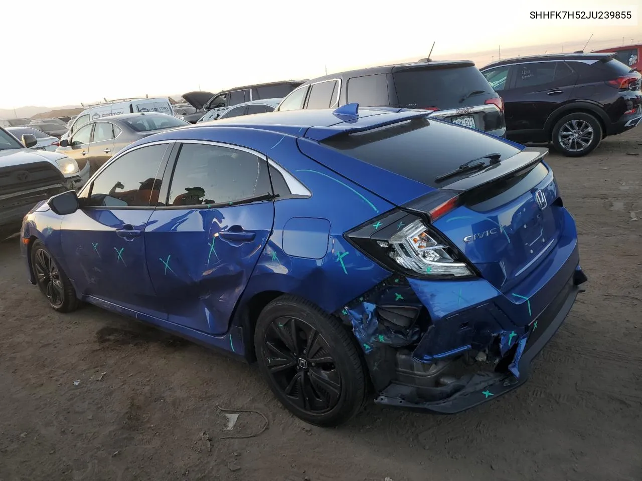 SHHFK7H52JU239855 2018 Honda Civic Ex