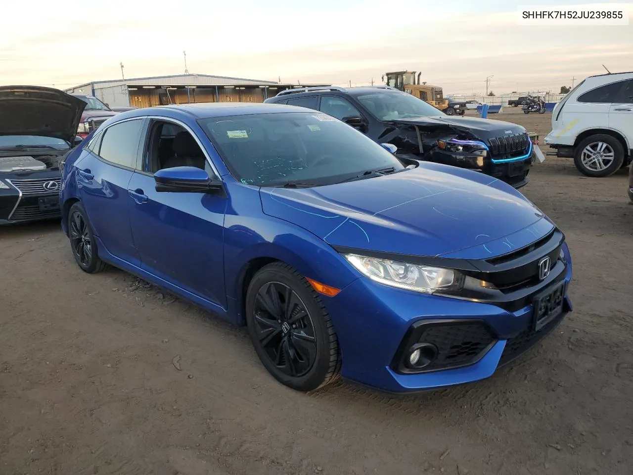 SHHFK7H52JU239855 2018 Honda Civic Ex