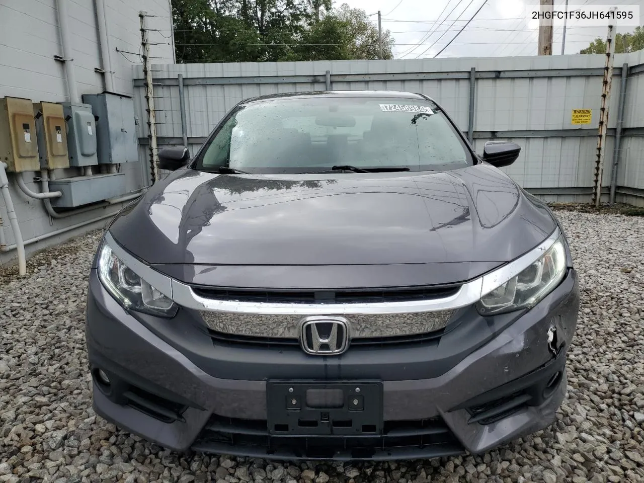 2018 Honda Civic Ex VIN: 2HGFC1F36JH641595 Lot: 72456984