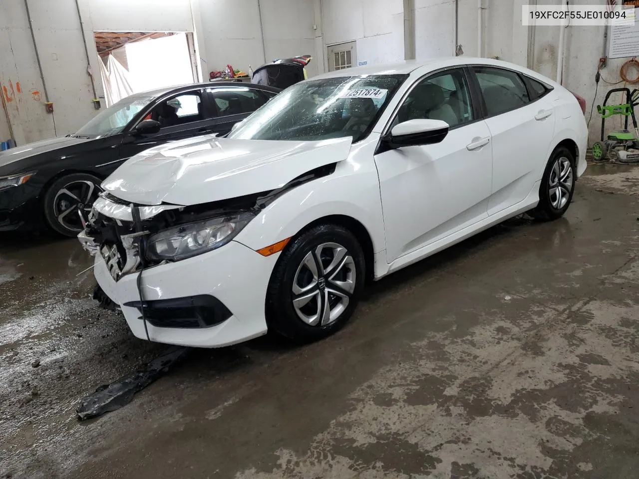 2018 Honda Civic Lx VIN: 19XFC2F55JE010094 Lot: 72517874