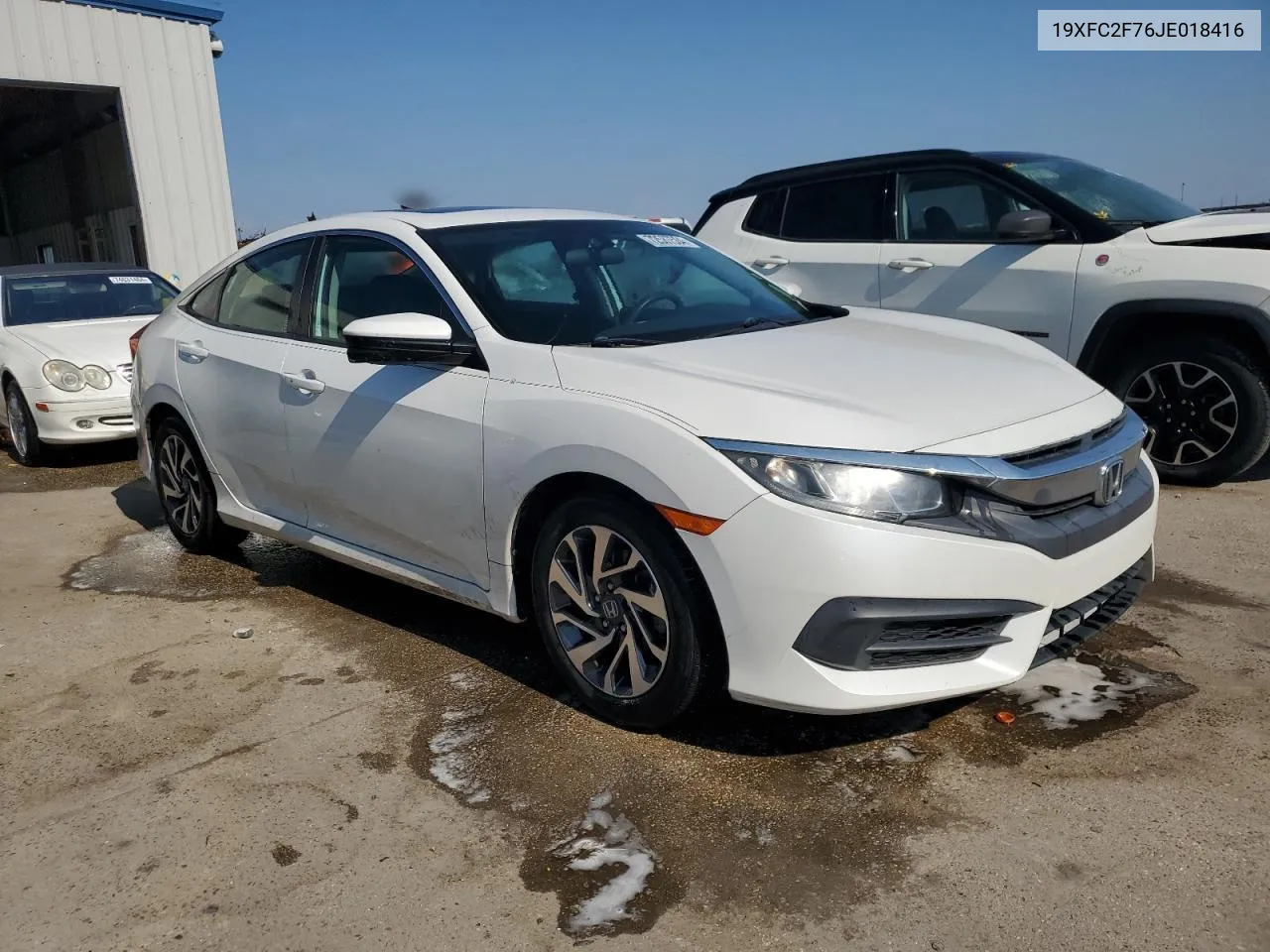 2018 Honda Civic Ex VIN: 19XFC2F76JE018416 Lot: 72587564