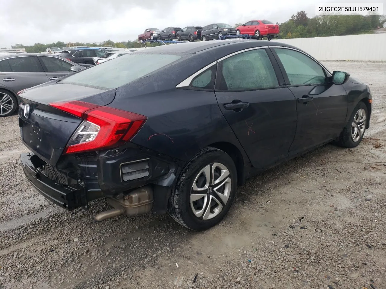 2018 Honda Civic Lx VIN: 2HGFC2F58JH579401 Lot: 72682624