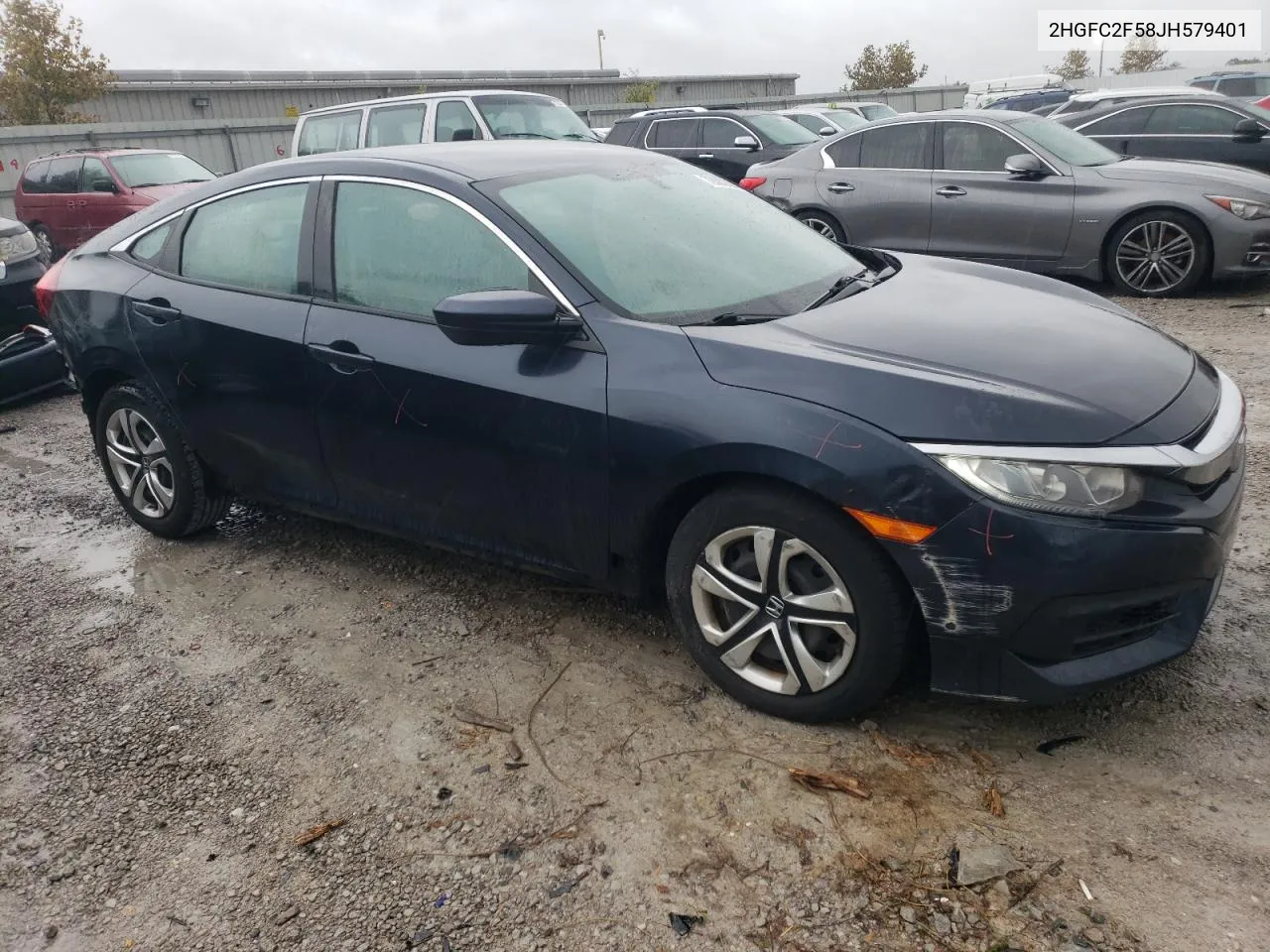 2018 Honda Civic Lx VIN: 2HGFC2F58JH579401 Lot: 72682624