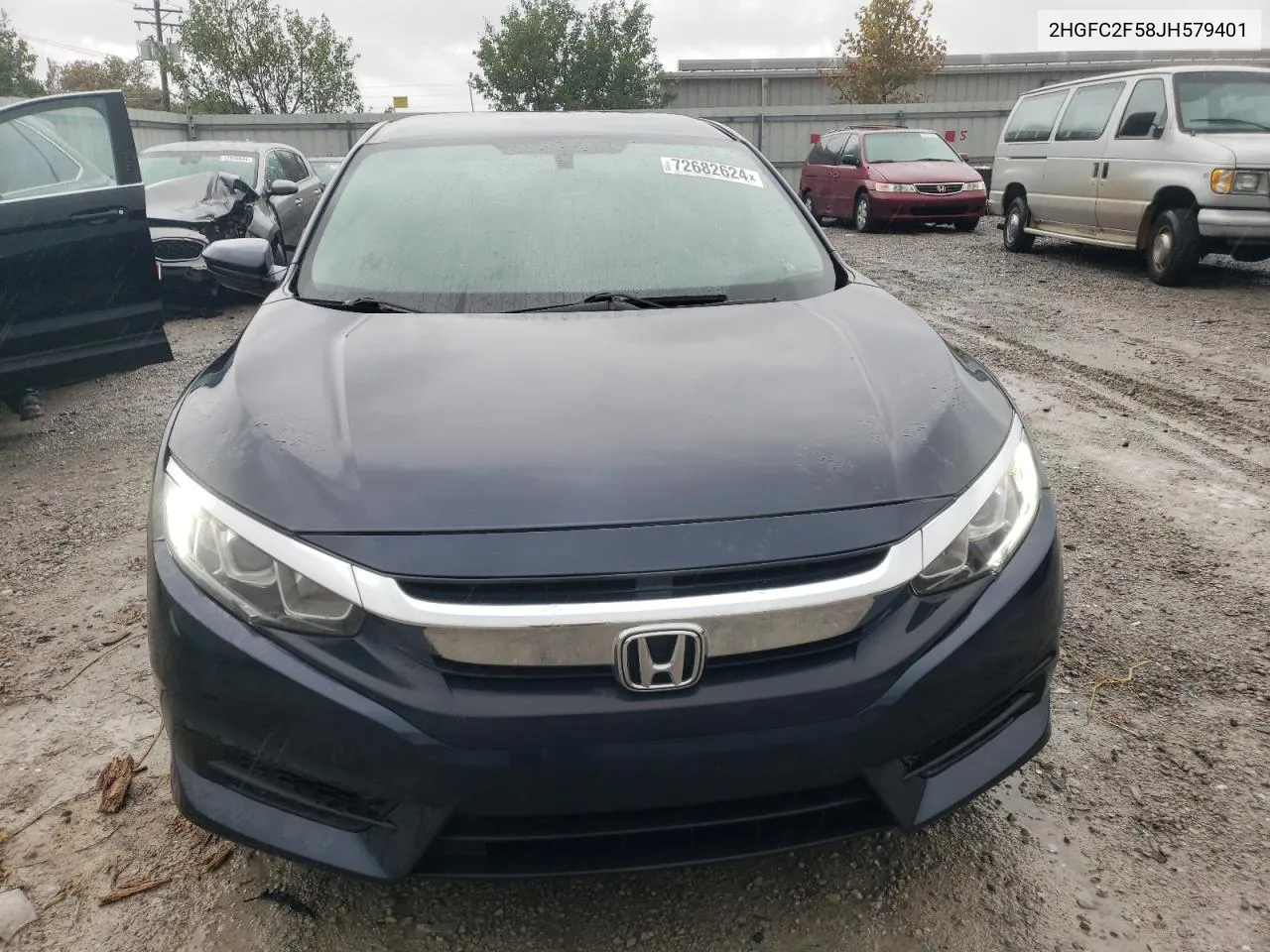 2018 Honda Civic Lx VIN: 2HGFC2F58JH579401 Lot: 72682624