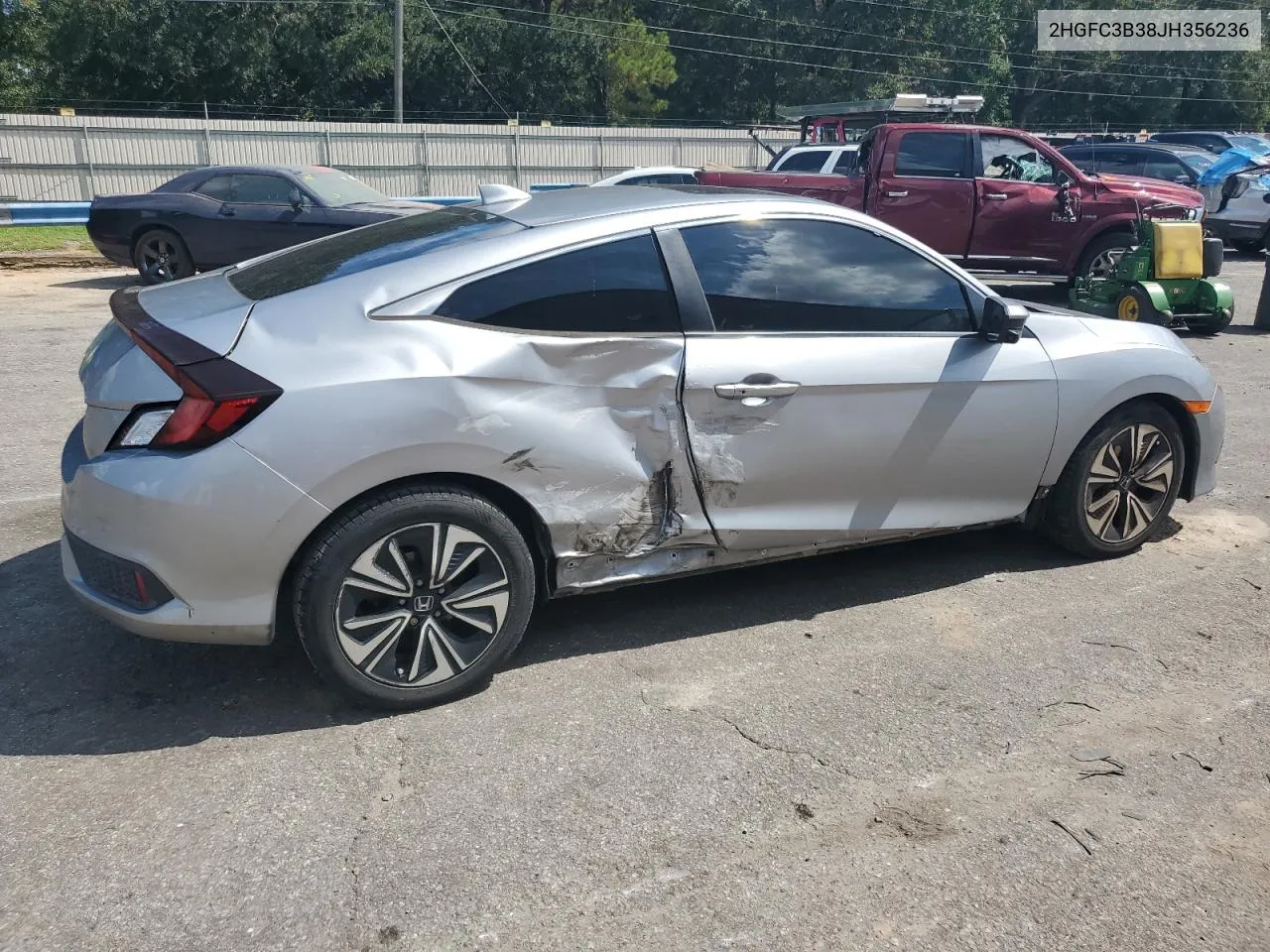 2018 Honda Civic Ex VIN: 2HGFC3B38JH356236 Lot: 72940534