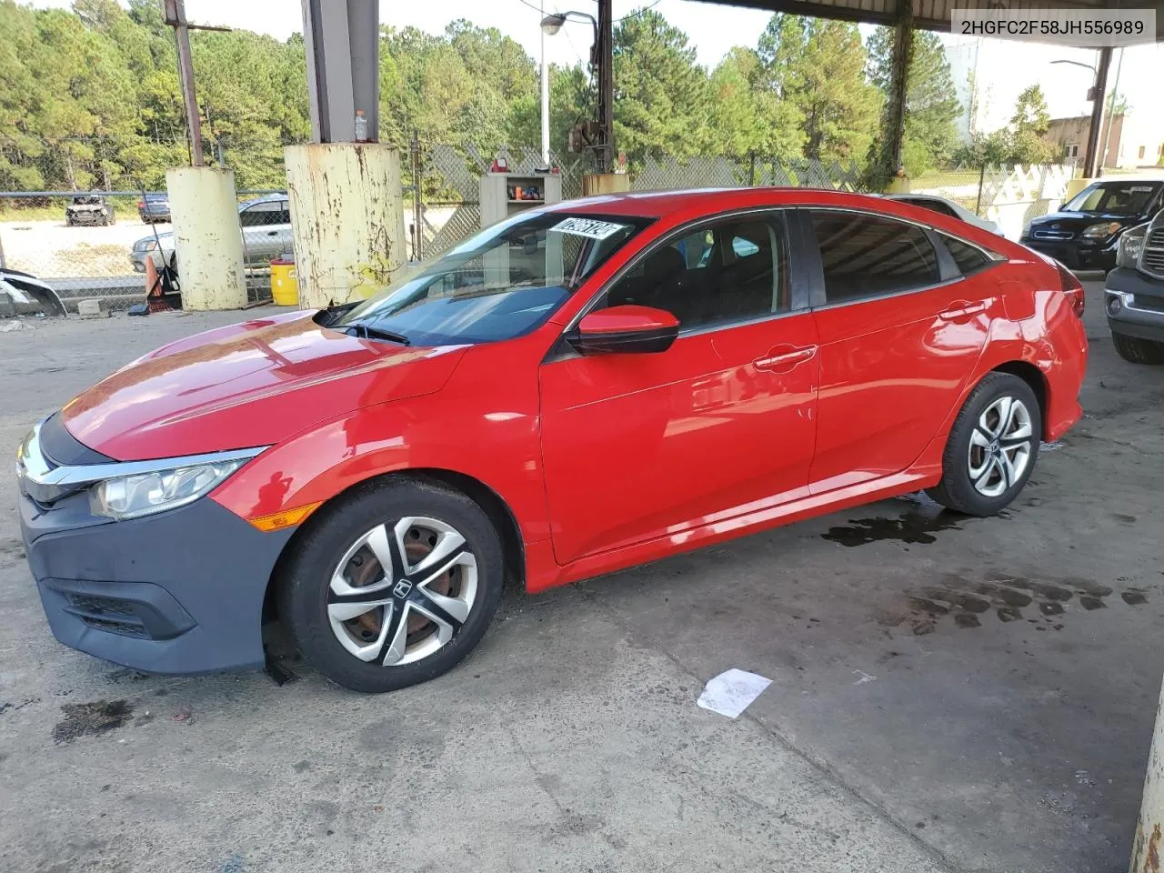 2018 Honda Civic Lx VIN: 2HGFC2F58JH556989 Lot: 72966124