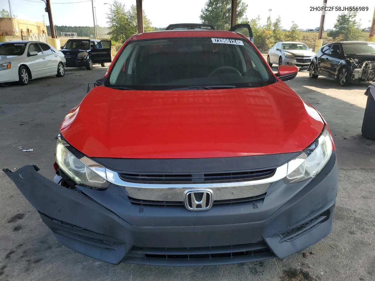 2018 Honda Civic Lx VIN: 2HGFC2F58JH556989 Lot: 72966124