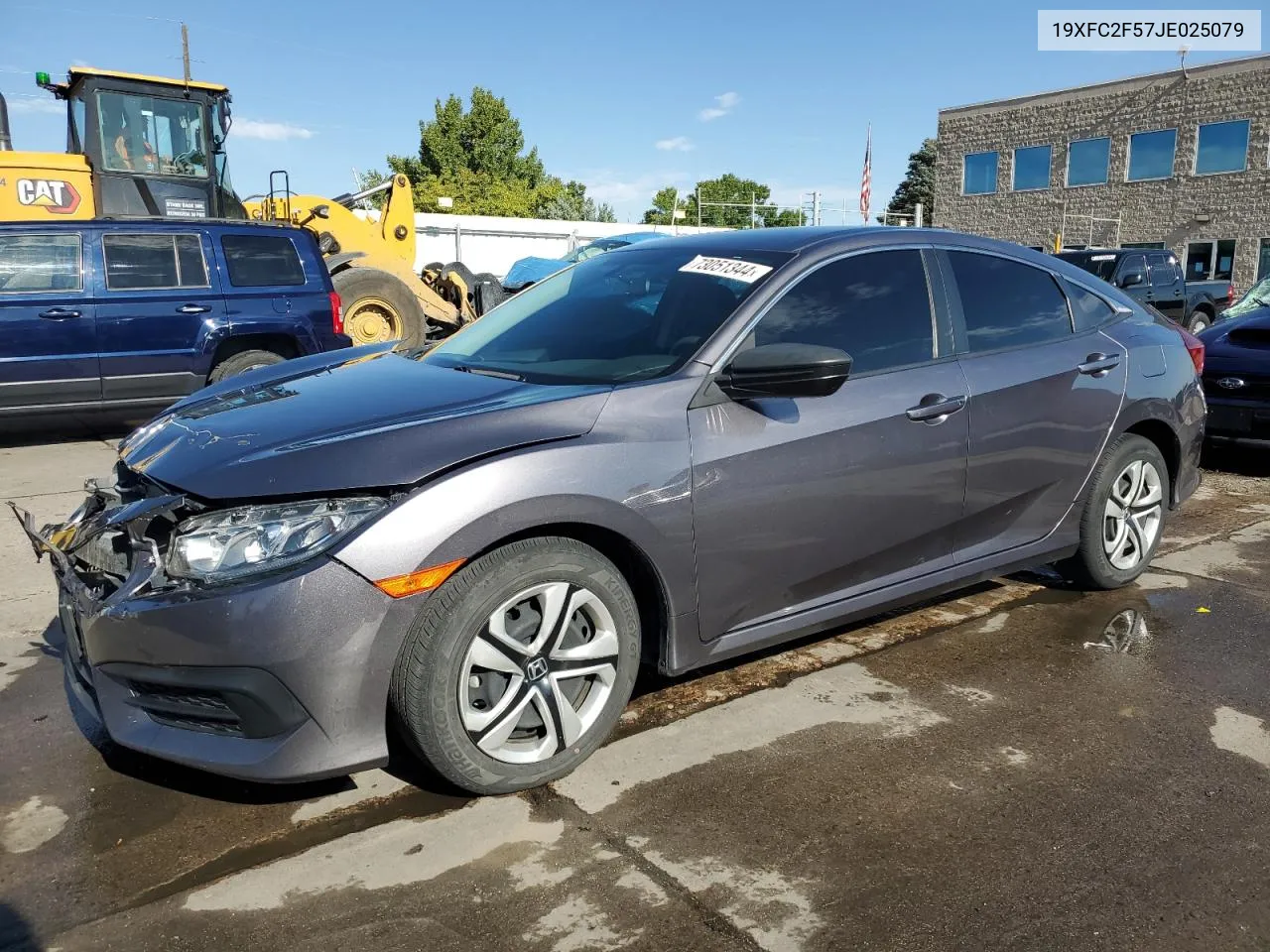 2018 Honda Civic Lx VIN: 19XFC2F57JE025079 Lot: 73051344