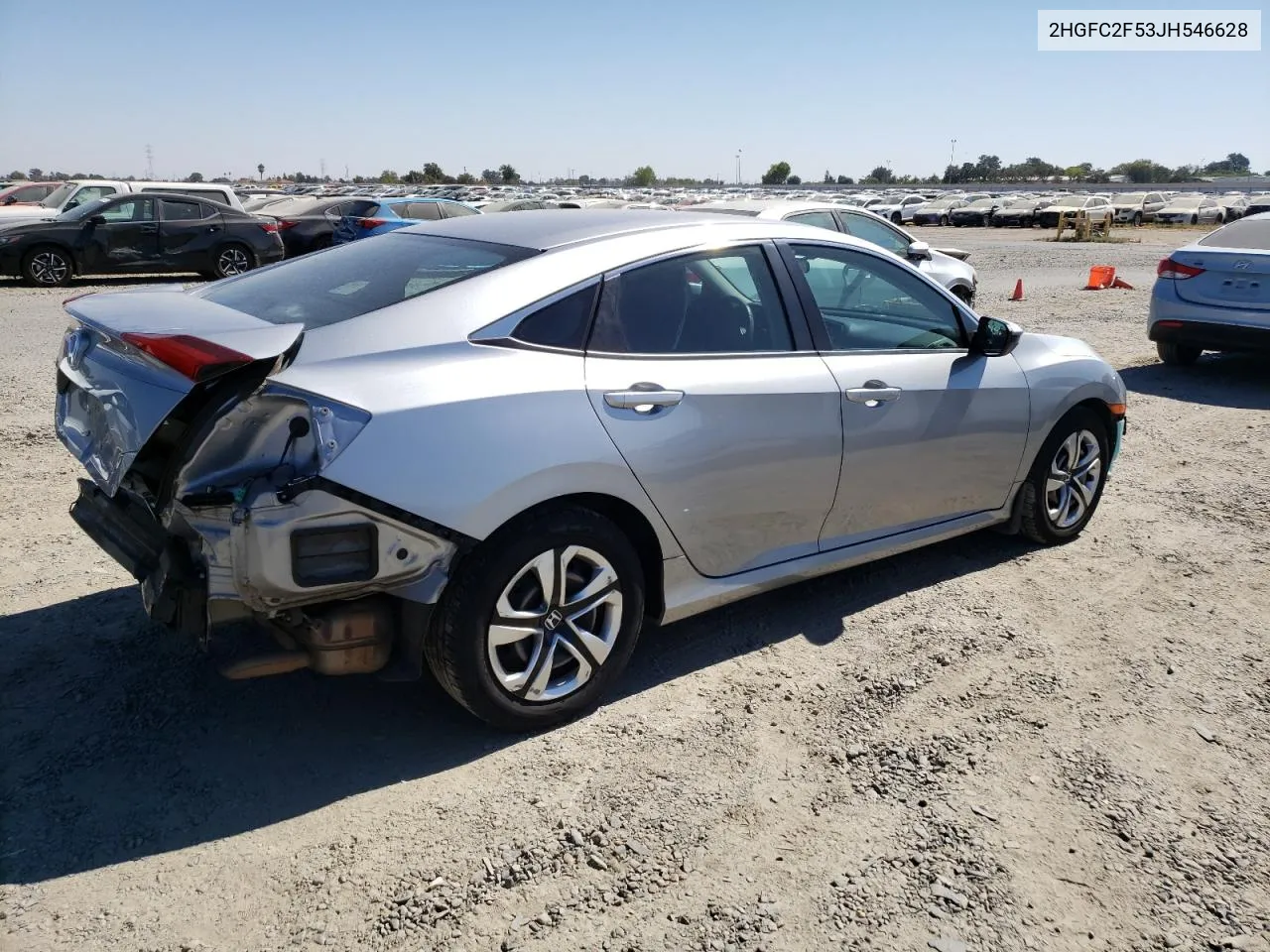 2018 Honda Civic Lx VIN: 2HGFC2F53JH546628 Lot: 73154764