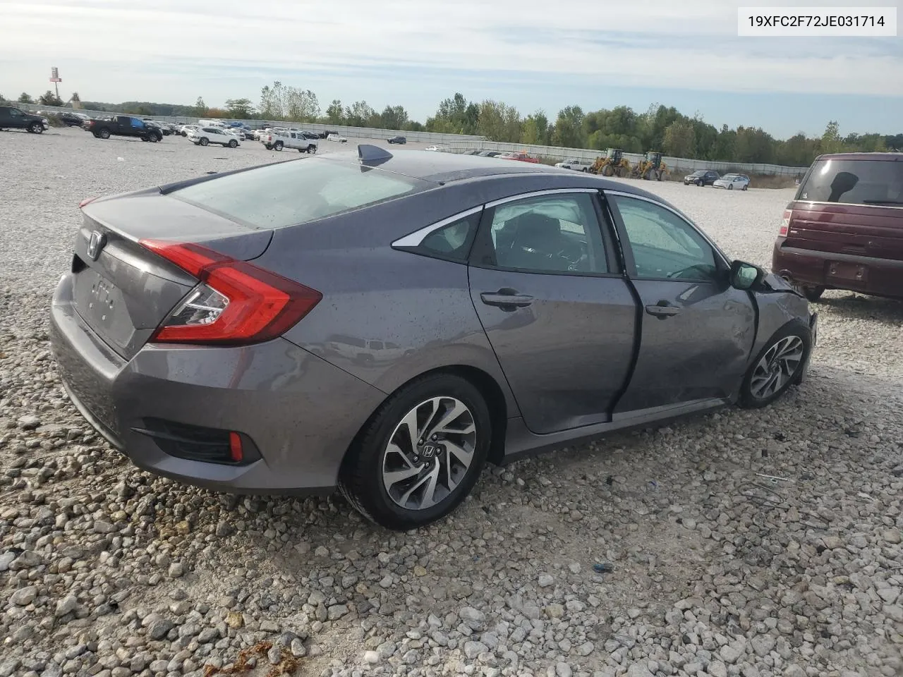 2018 Honda Civic Ex VIN: 19XFC2F72JE031714 Lot: 73221944