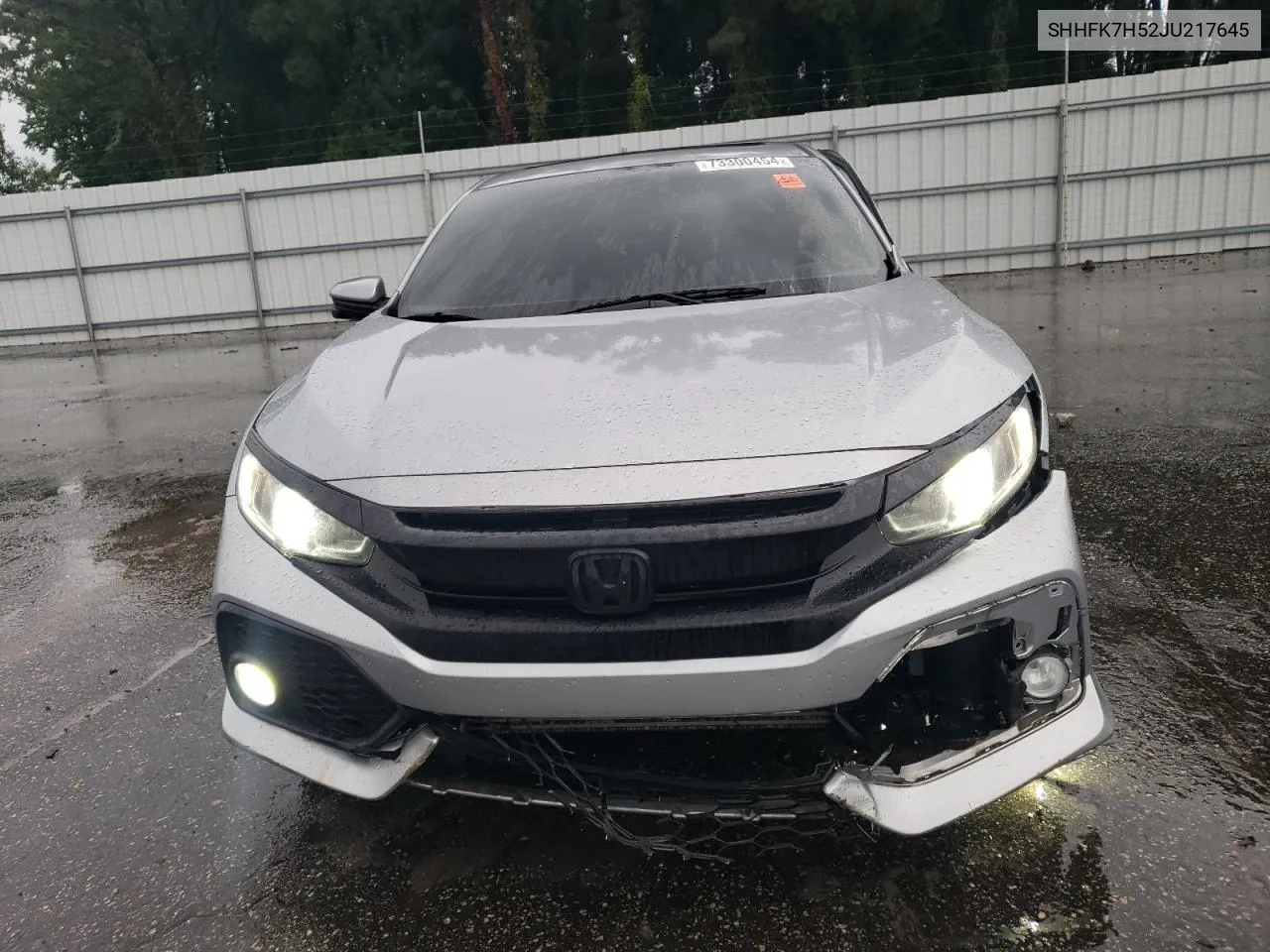 SHHFK7H52JU217645 2018 Honda Civic Ex