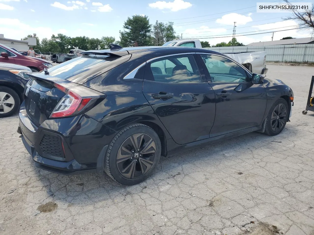 2018 Honda Civic Ex VIN: SHHFK7H55JU231491 Lot: 73326214