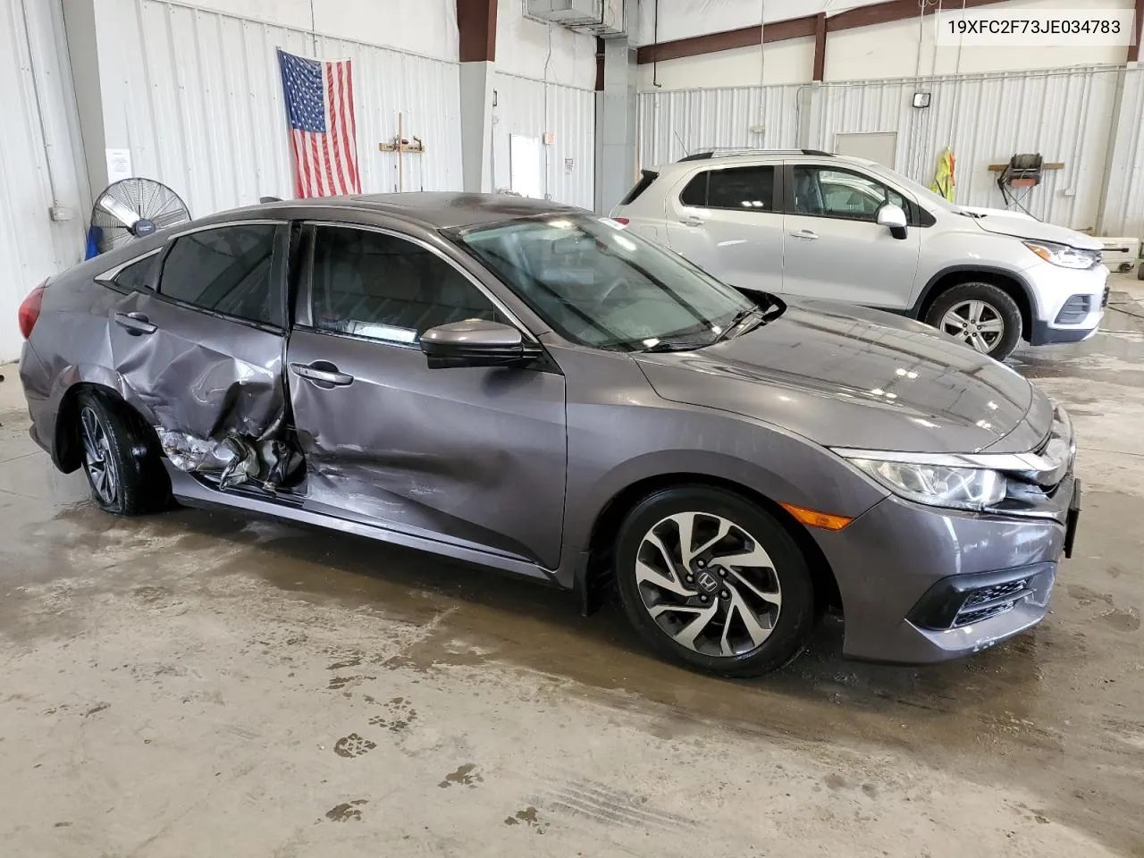 2018 Honda Civic Ex VIN: 19XFC2F73JE034783 Lot: 73381874