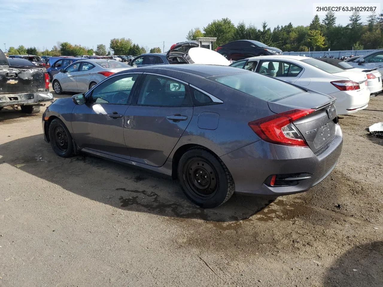 2HGFC2F63JH029287 2018 Honda Civic Lx