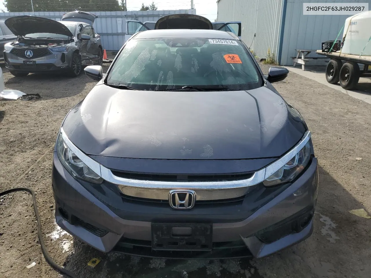 2018 Honda Civic Lx VIN: 2HGFC2F63JH029287 Lot: 73457614