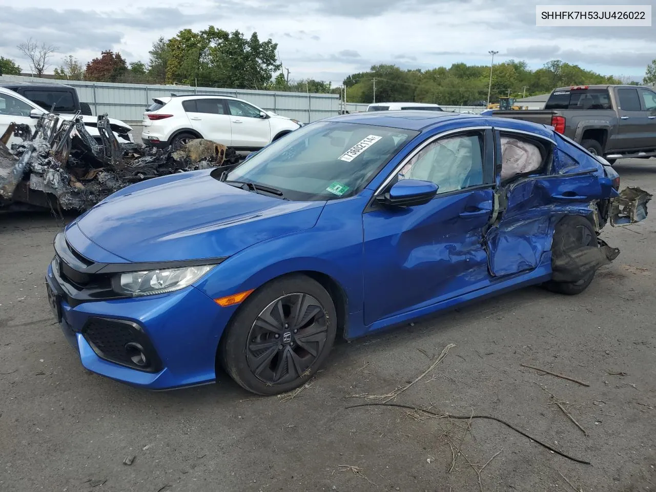 2018 Honda Civic Ex VIN: SHHFK7H53JU426022 Lot: 73602114