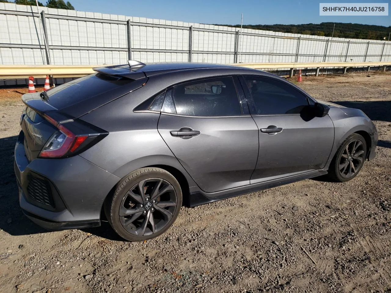 SHHFK7H40JU216758 2018 Honda Civic Sport