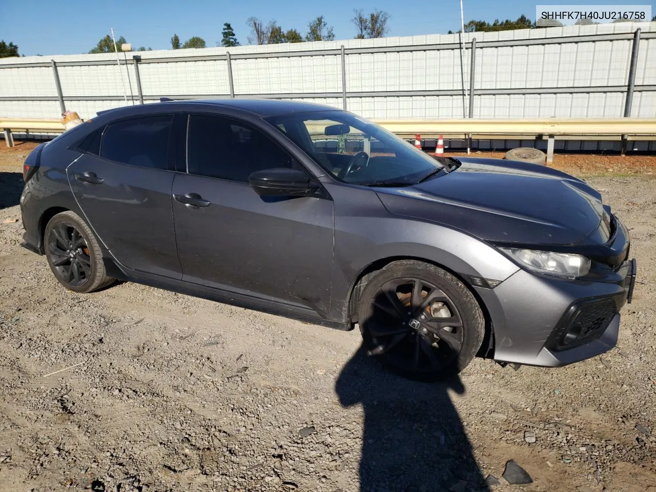 SHHFK7H40JU216758 2018 Honda Civic Sport