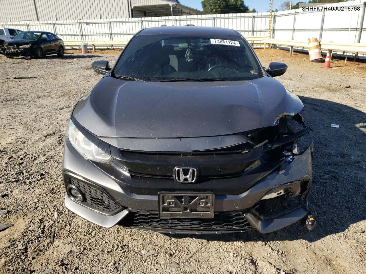 2018 Honda Civic Sport VIN: SHHFK7H40JU216758 Lot: 73651124