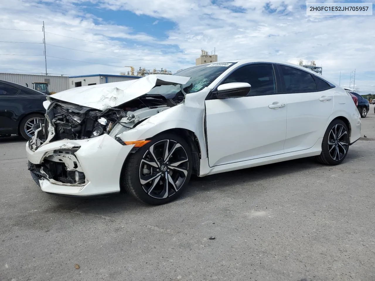 2018 Honda Civic Si VIN: 2HGFC1E52JH705957 Lot: 73705594