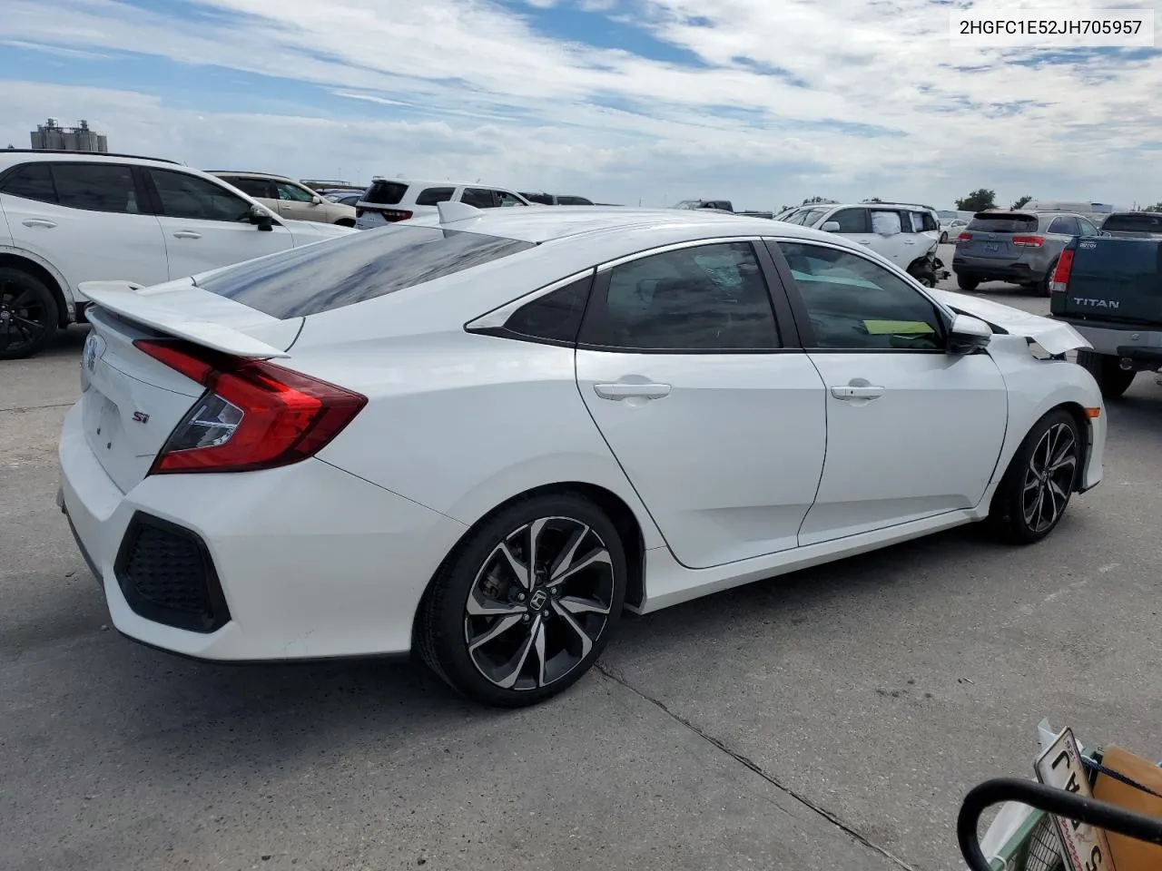 2018 Honda Civic Si VIN: 2HGFC1E52JH705957 Lot: 73705594