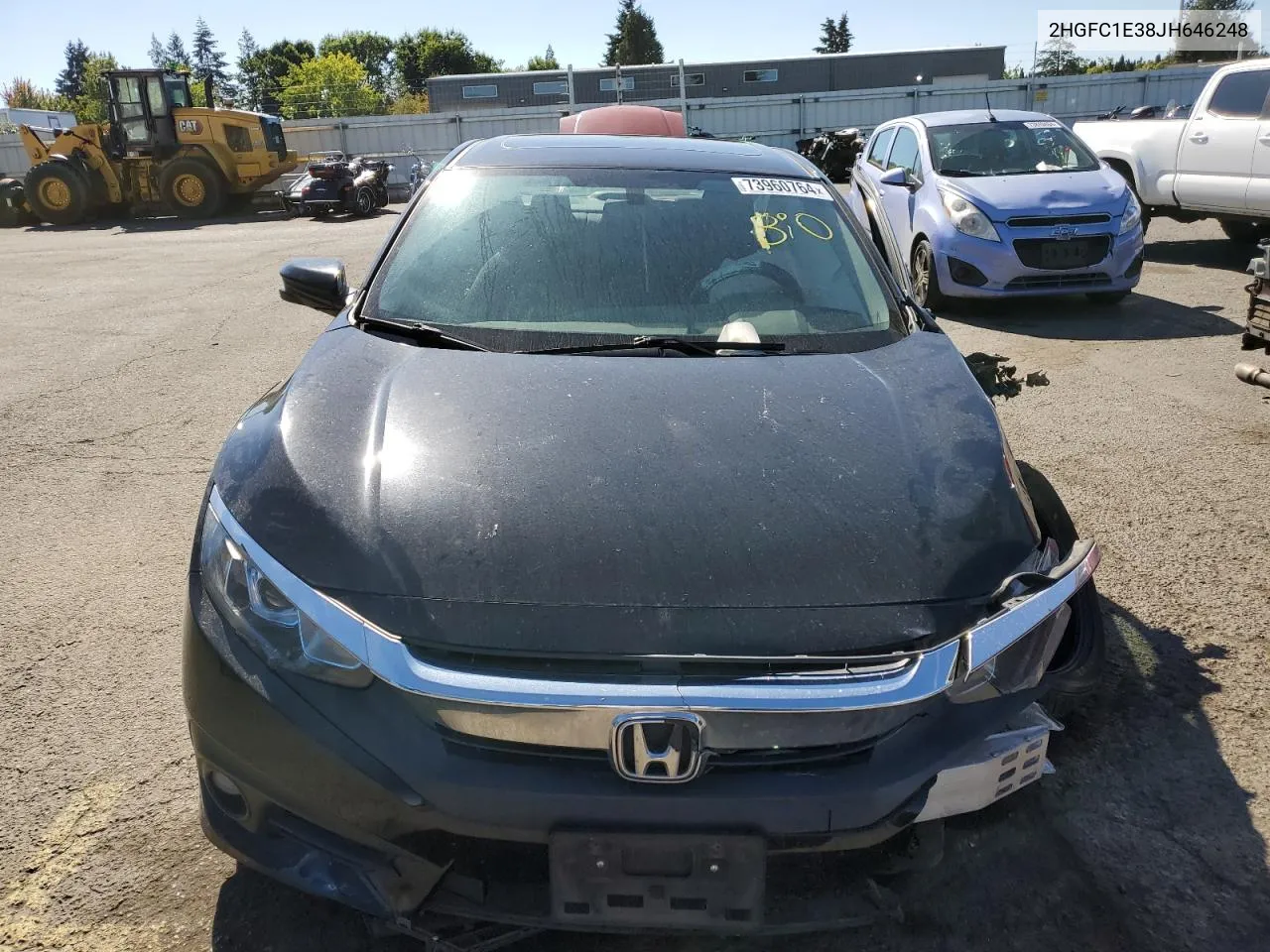 2018 Honda Civic Ex VIN: 2HGFC1E38JH646248 Lot: 73960764