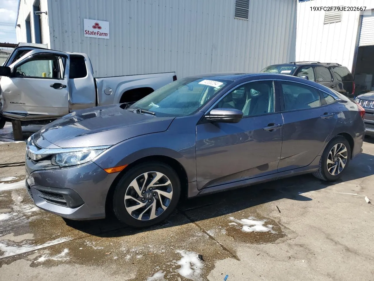 2018 Honda Civic Ex VIN: 19XFC2F79JE202667 Lot: 74000254