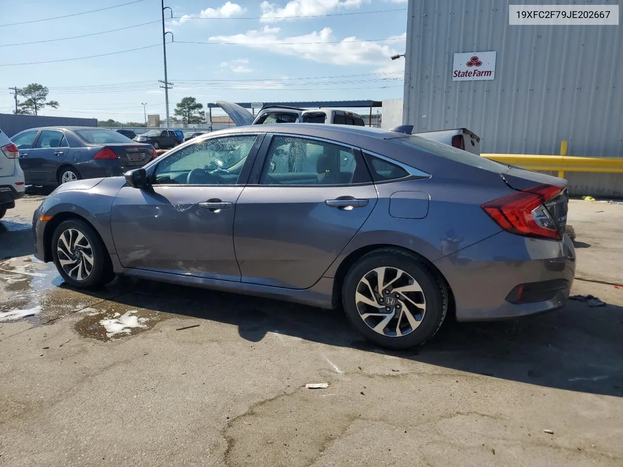 2018 Honda Civic Ex VIN: 19XFC2F79JE202667 Lot: 74000254