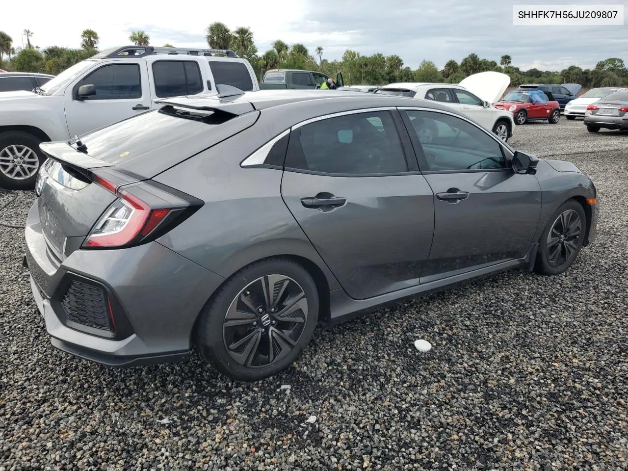 2018 Honda Civic Ex VIN: SHHFK7H56JU209807 Lot: 74038844