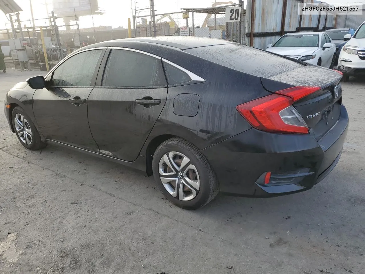 2018 Honda Civic Lx VIN: 2HGFC2F55JH521567 Lot: 74145194