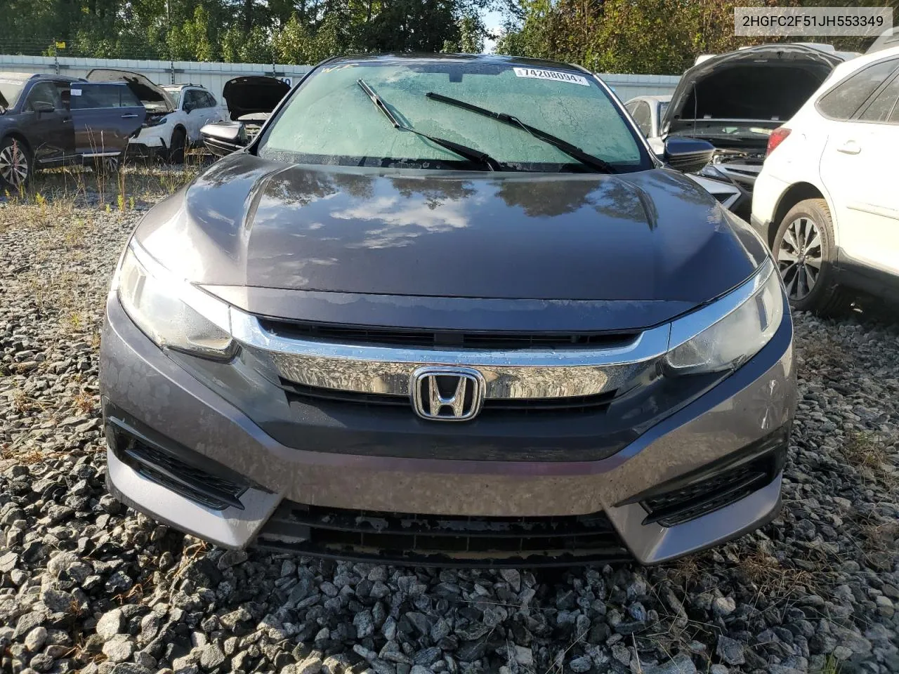 2018 Honda Civic Lx VIN: 2HGFC2F51JH553349 Lot: 74208094