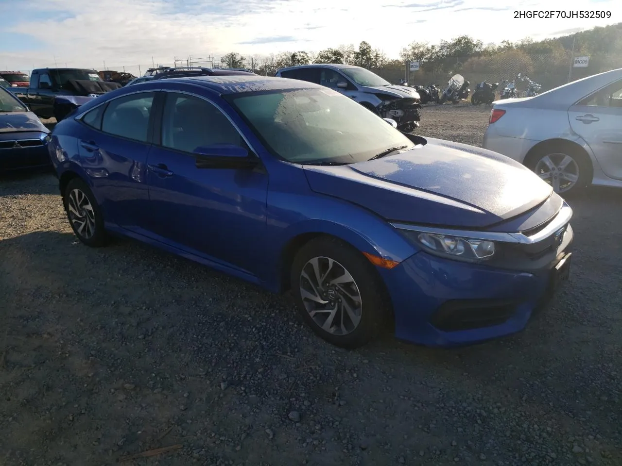 2HGFC2F70JH532509 2018 Honda Civic Ex