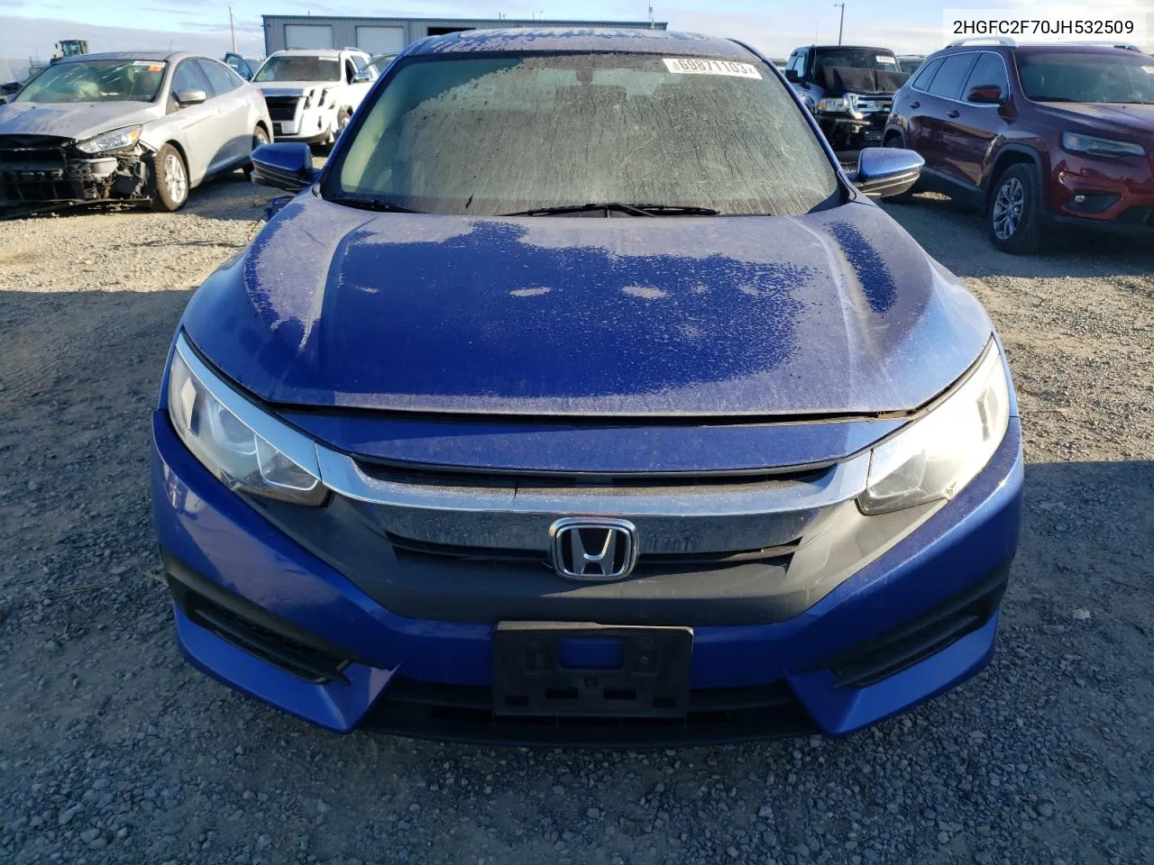 2018 Honda Civic Ex VIN: 2HGFC2F70JH532509 Lot: 74225334