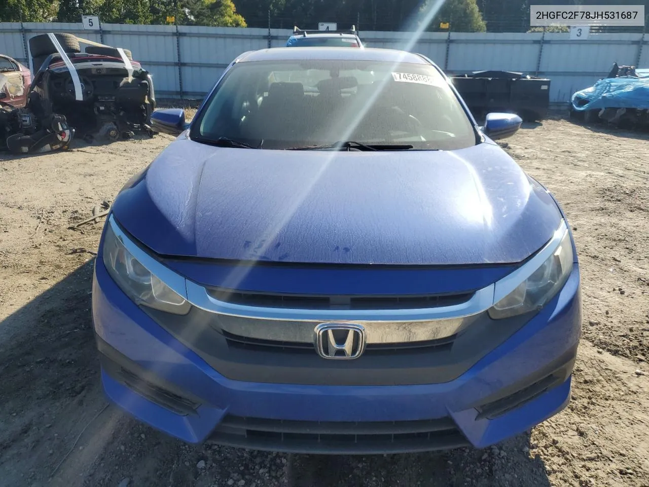 2HGFC2F78JH531687 2018 Honda Civic Ex