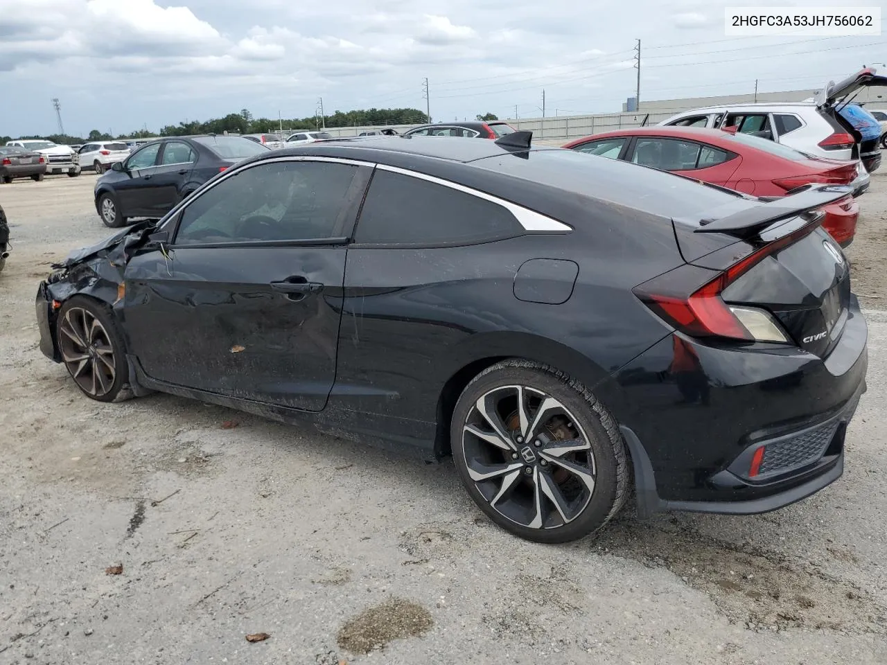 2018 Honda Civic Si VIN: 2HGFC3A53JH756062 Lot: 74661414