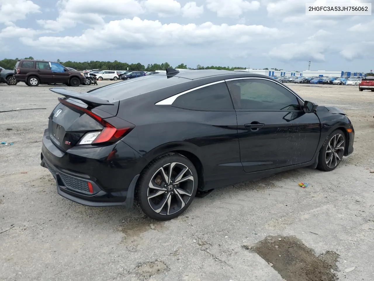 2018 Honda Civic Si VIN: 2HGFC3A53JH756062 Lot: 74661414