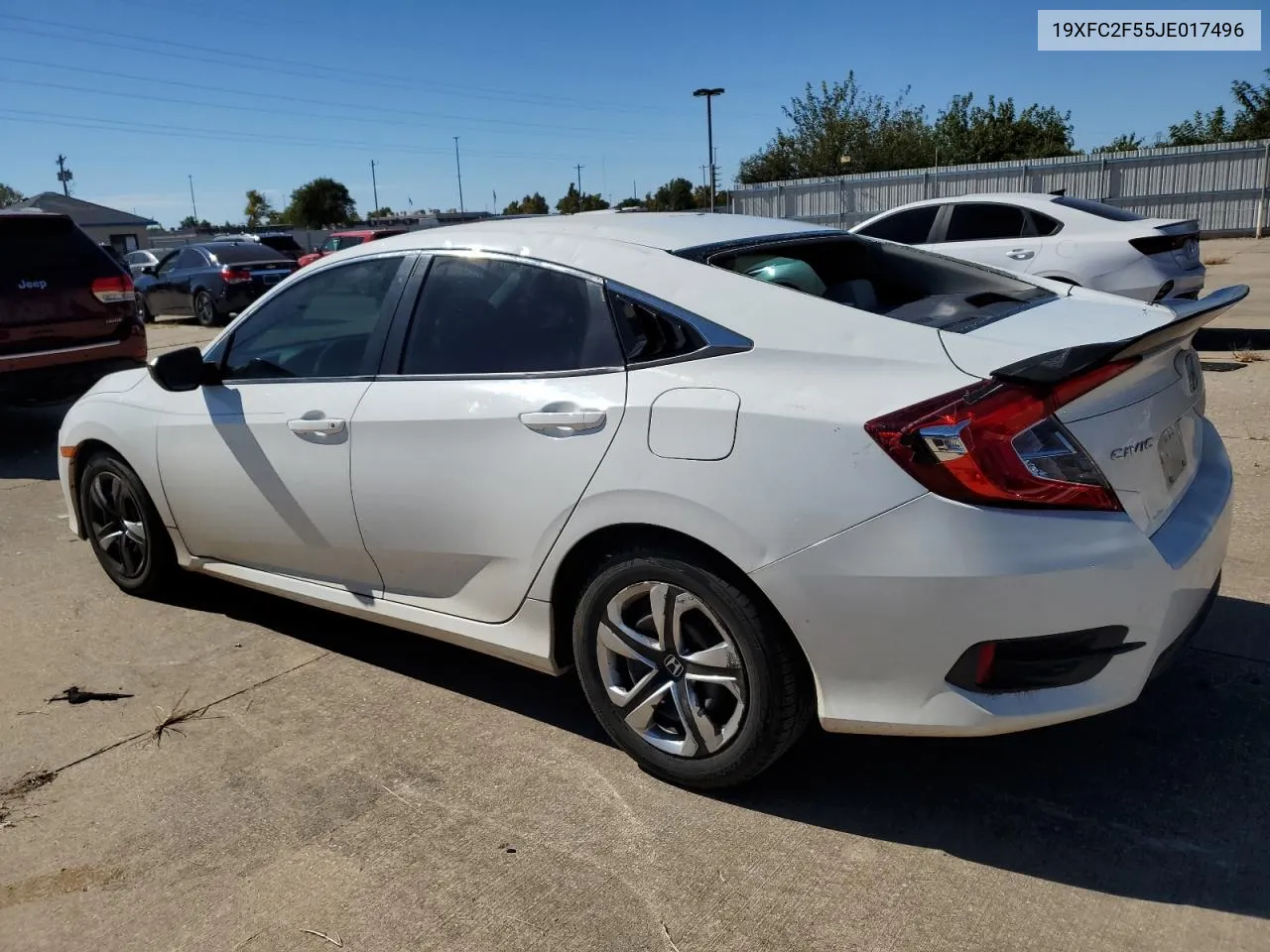 2018 Honda Civic Lx VIN: 19XFC2F55JE017496 Lot: 74695974