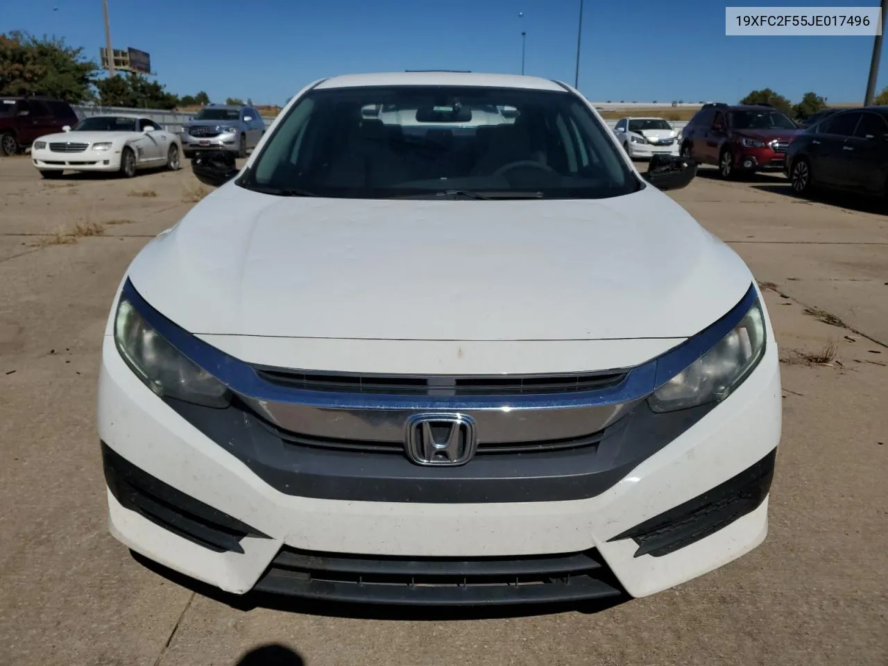 2018 Honda Civic Lx VIN: 19XFC2F55JE017496 Lot: 74695974