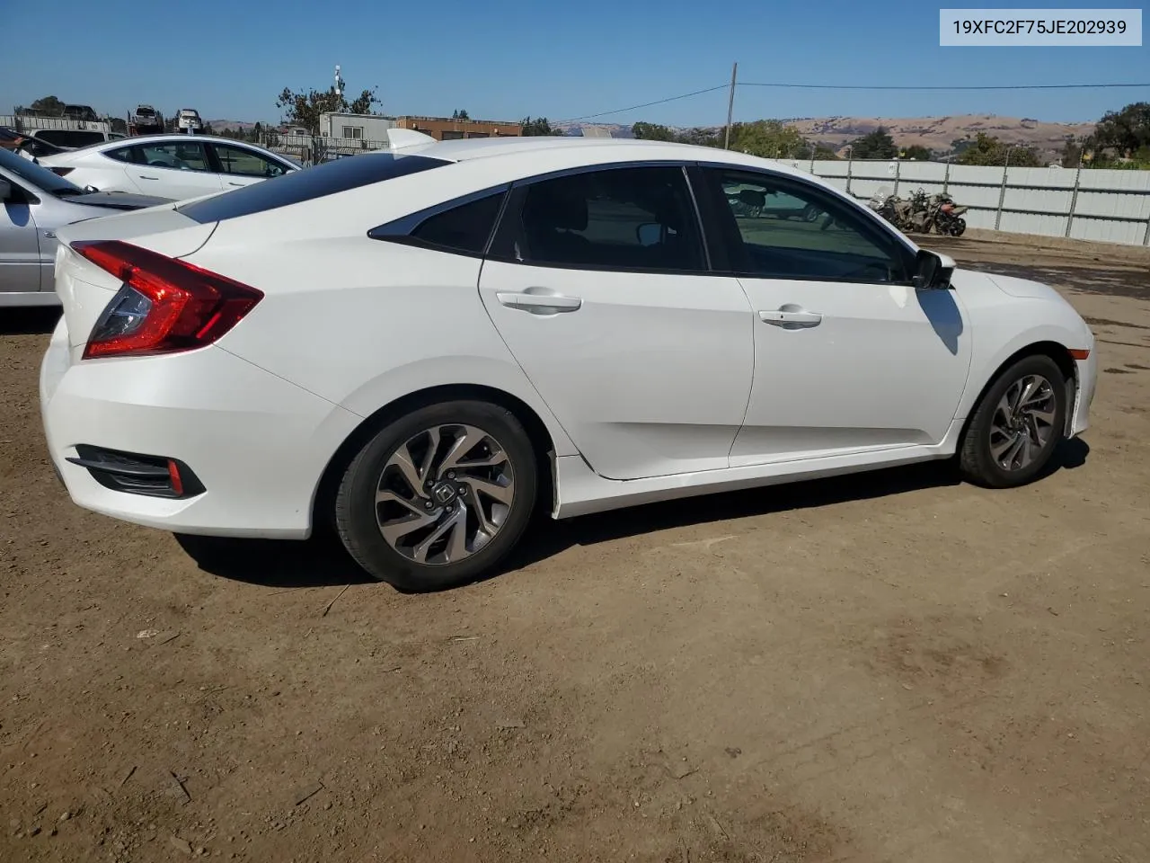 19XFC2F75JE202939 2018 Honda Civic Ex