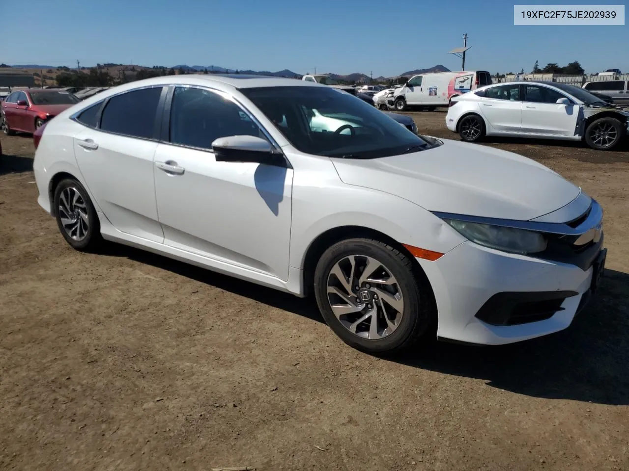 19XFC2F75JE202939 2018 Honda Civic Ex