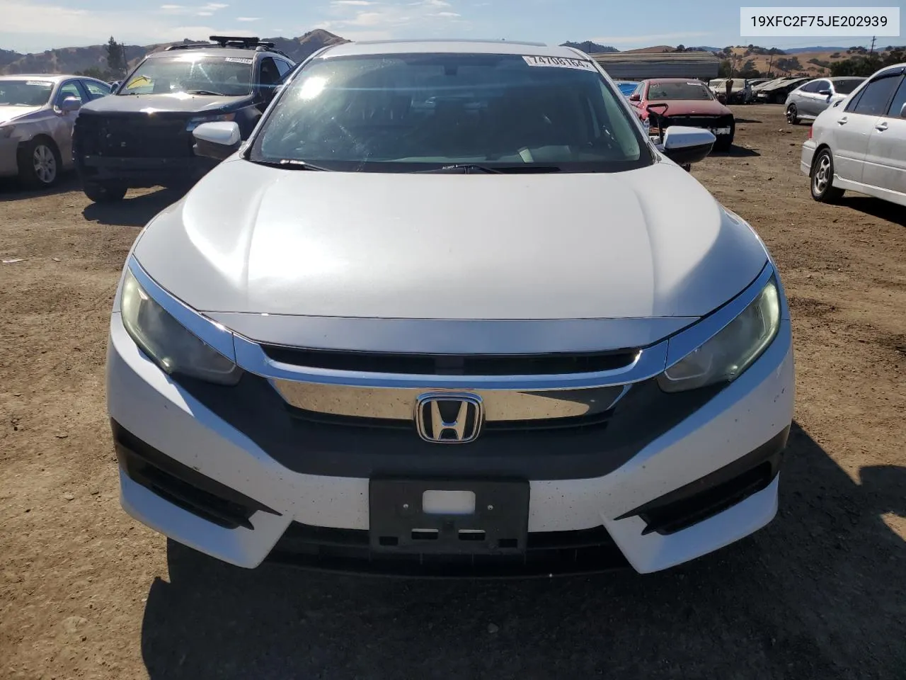 19XFC2F75JE202939 2018 Honda Civic Ex