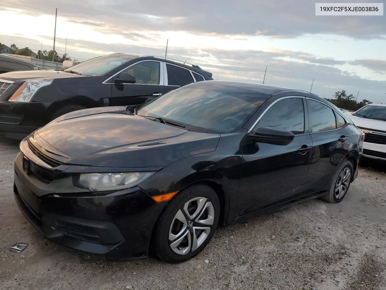 2018 Honda Civic Lx VIN: 19XFC2F5XJE003836 Lot: 74794654