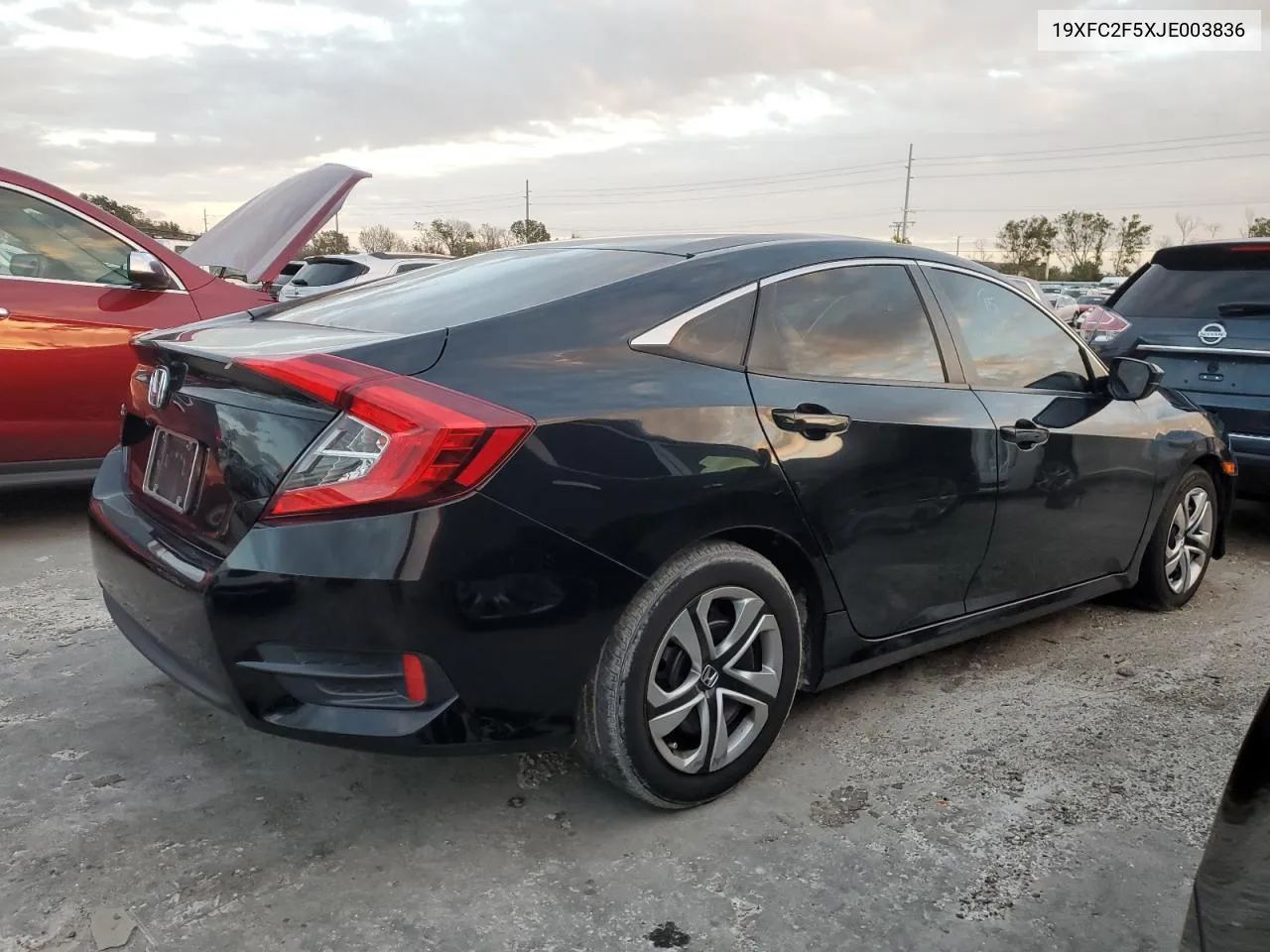 2018 Honda Civic Lx VIN: 19XFC2F5XJE003836 Lot: 74794654